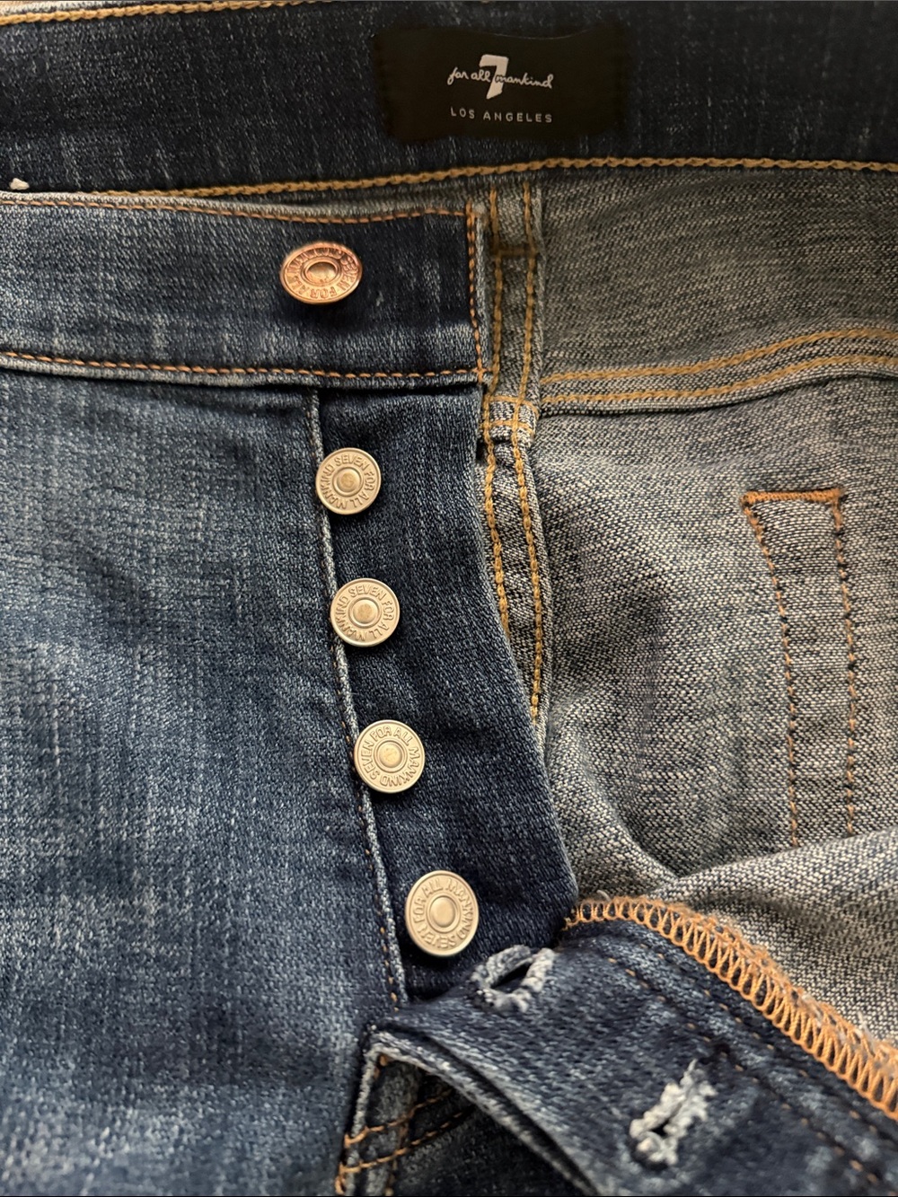 7 For All Mankind Josefina Ankle Jeans - Blue - Picture 11 of 12